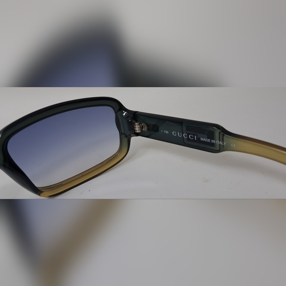 Gucci Vintage Y2K 90s Tom Ford Era Sunglasses Green Blue GG2475/S G9H 56-17-130 - Picture 10 of 13
